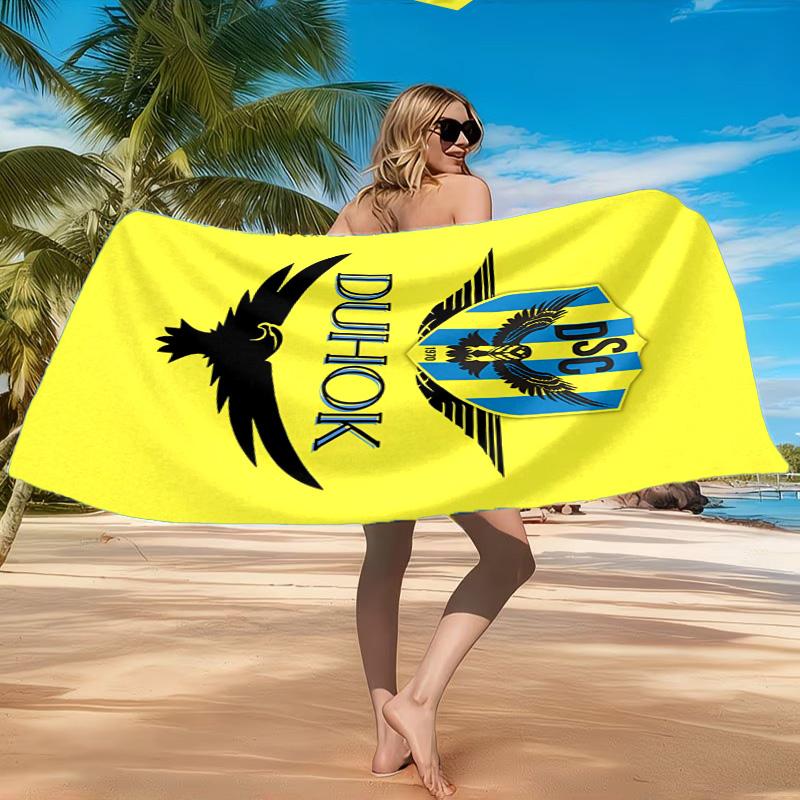 Duhok Dynamic Sports Emblem Beach Towel, Quick-drying, Easy to Care for, Suitable for Both Fitness and Beach Vacations,Sports Essential