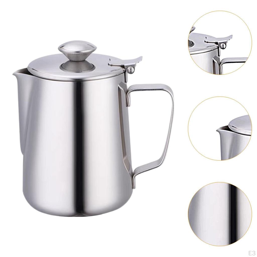 Milk Frothing Pitcher Barista Tool Espresso Machine Accessory Steaming for Home