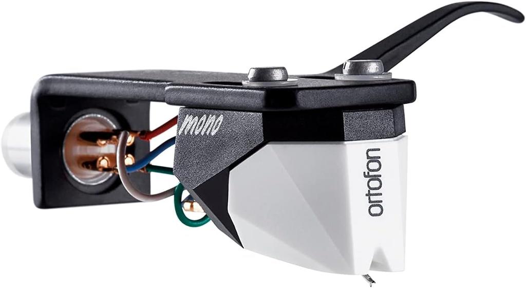 Ortofon 2M Mono Premounted Ortofon MM Headshell Solid Oval For Listening Only Cartridge, Mono, SH-4Black Installed, Stylus,