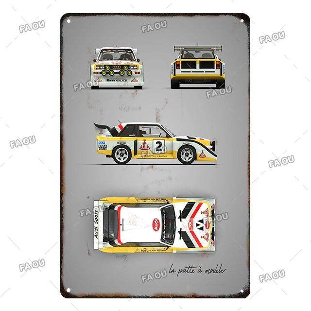 Super Car Retro Metal Poster Board Garage Vintage Decorative Tin Sign Auto Club Wall Art Plaque for Modern Home Decor Aesthetic