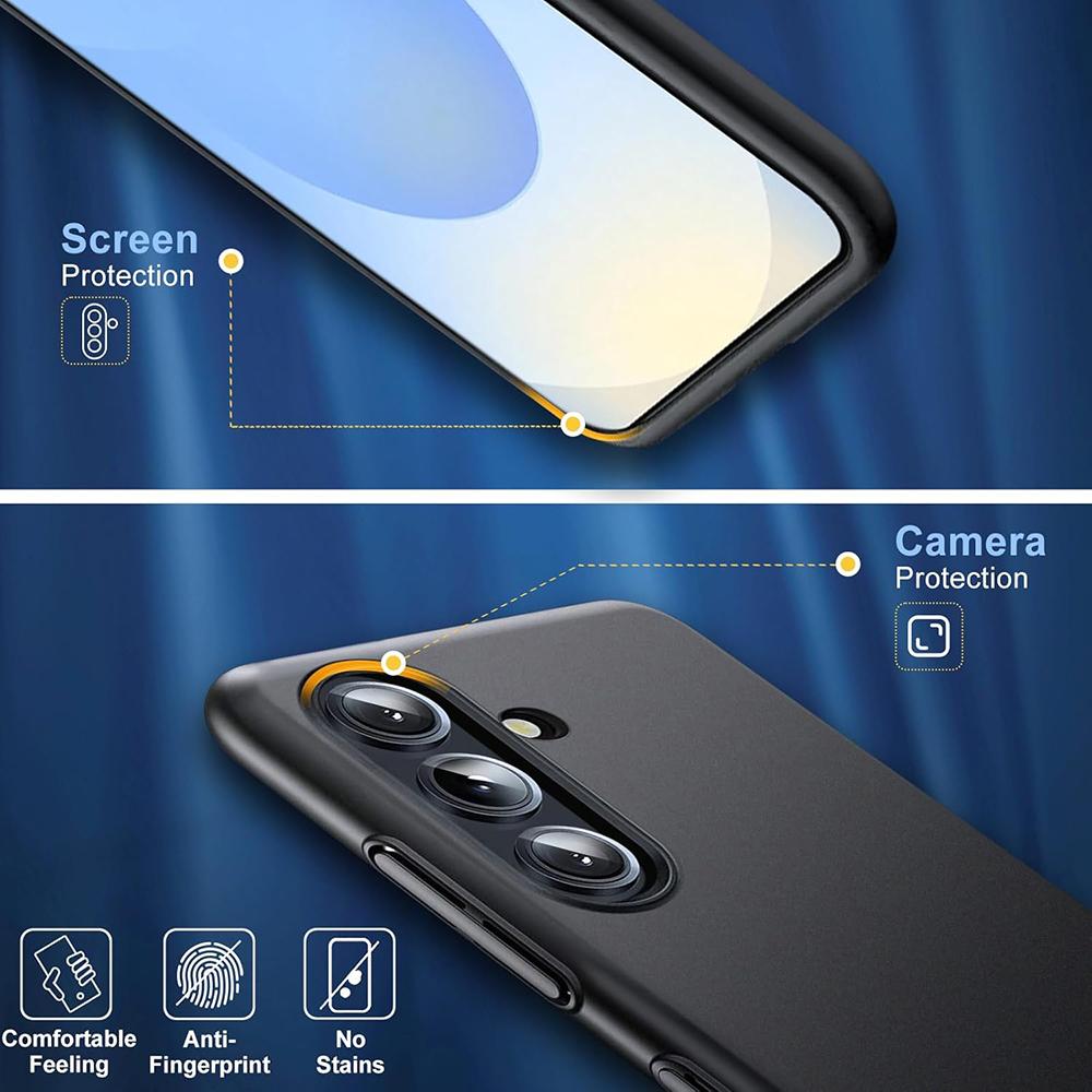 Роскошный матовый ультратонкий жесткий чехол-накладка для Samsung Galaxy S25 S24 S23 S21 FE S22 Ultra Plus, однотонный матовый тонкий чехол