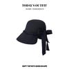 Summer Versatile Sun Protection Sun Hat for Women's New Wrap Around Large Hat with Bow Fisherman's Hat
