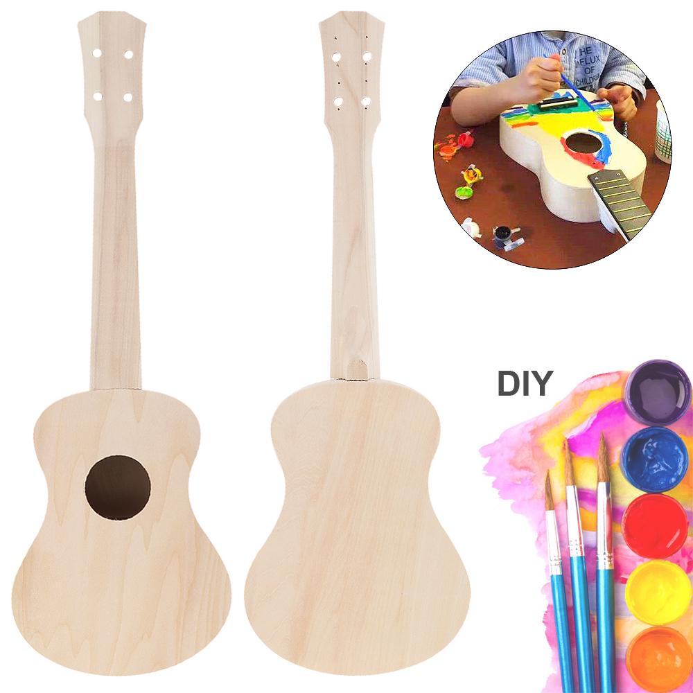 23-дюймовый Гавайская гитара DIY Kit Концертная Гавайская гитара для ручной работы