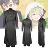 Nordic Anime White Saint And Black Pastor Cosplay Costume Lawrence Halloween Dress Up