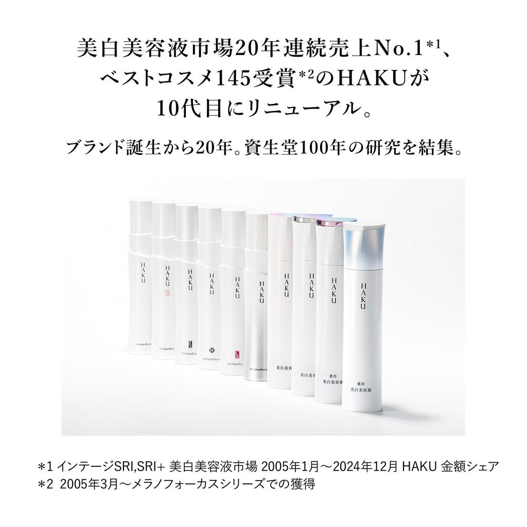 HAKU Melanofocus IV Refill (45g + 6g) with Small Extra Set [Quasi-drug] Serum, Fragrance-Free, Whitening, Anti-Blemish, Shiseido