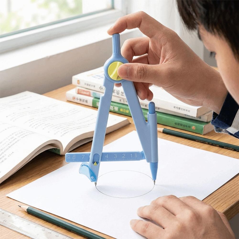 Digital Lock Distance Circle Drawing Gauge Geometry Compass  For Students and Exams