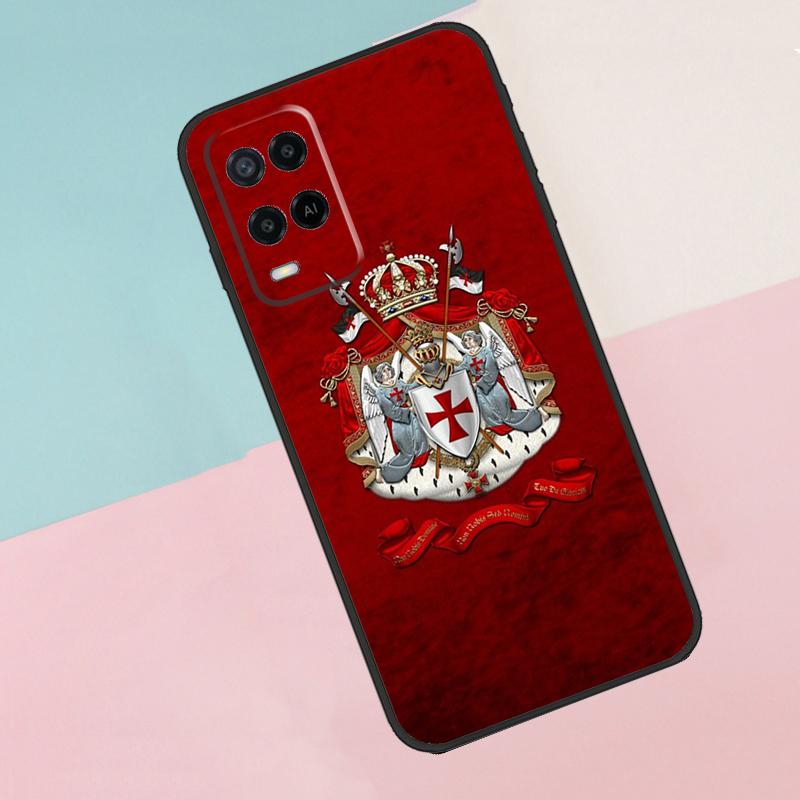 Герб тамплиеров Чехол для телефона Oppo A16 A76 A96 A15 A80 A60 A40 A94 A54 A98 A78 A18 A38 A58 A17 A77 A74 A57S