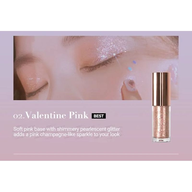 Peach C - Champagne Eye Glitter #03 Rose Coral Bundle Set