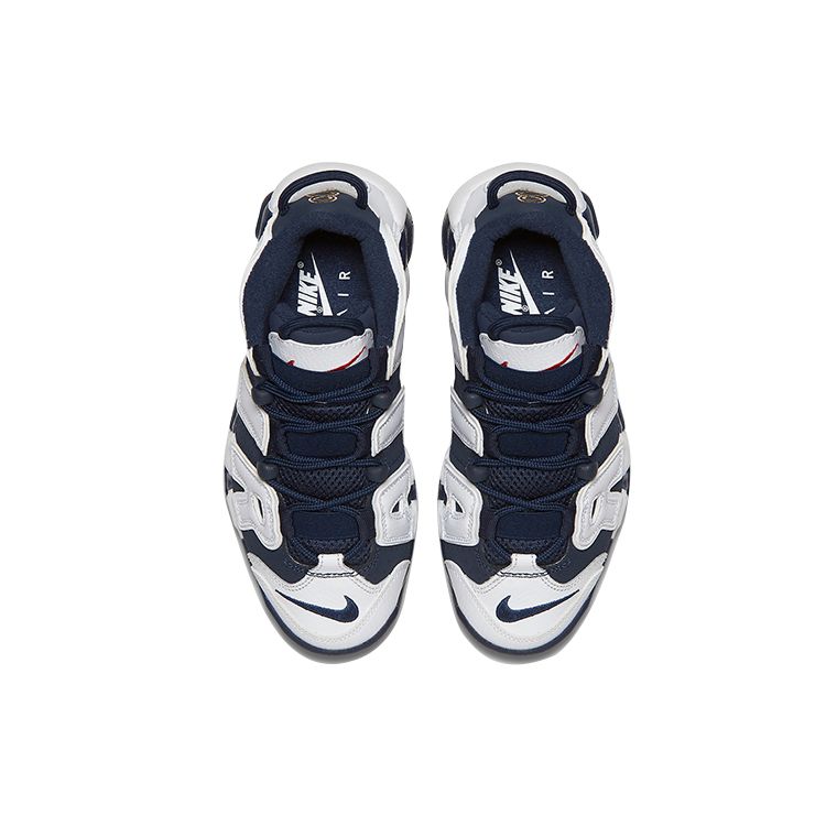 Nike Air More Uptempo Olympic Синтетическая кожа Удобные Нескользящие Амортизирующие Прочные Полувысокие Детские Баскетбольные Кроссовки 415082-104(2020)