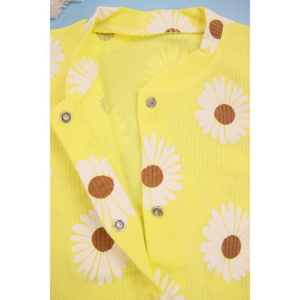 Бежевый Baby Baby Baby с принтом Daisy Baby Finding 100% хлопок