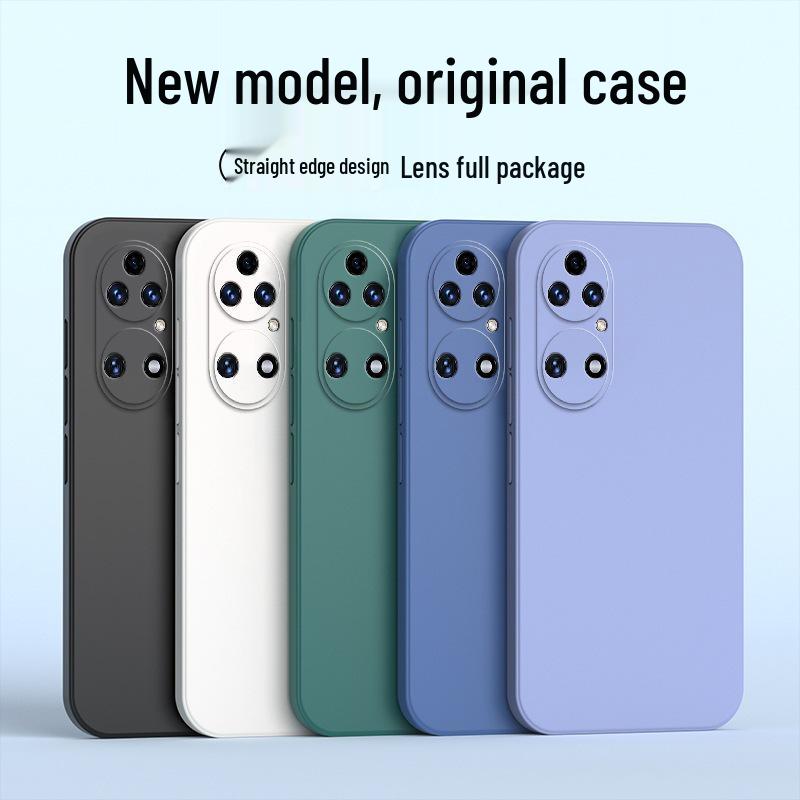 Силиконовый защитный чехол для телефона Huawei P50: Полное покрытие, Защита от падений, Унисекс