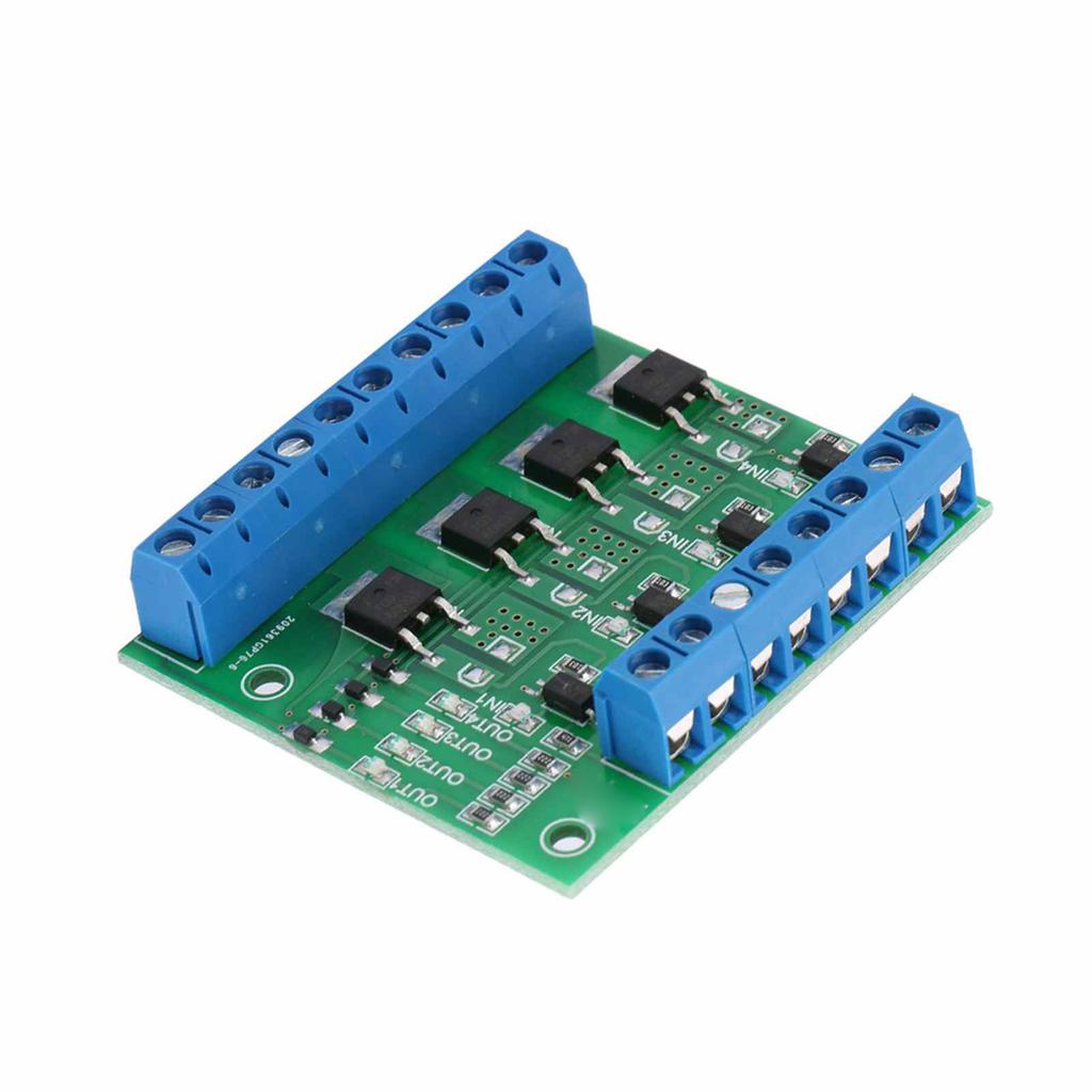 2 шт. Модуль MOS 4-канальный MOSFET-транзисторный модуль Плата усилителя ПЛК с оптоизоляцией Драйвер YYNM0S 4