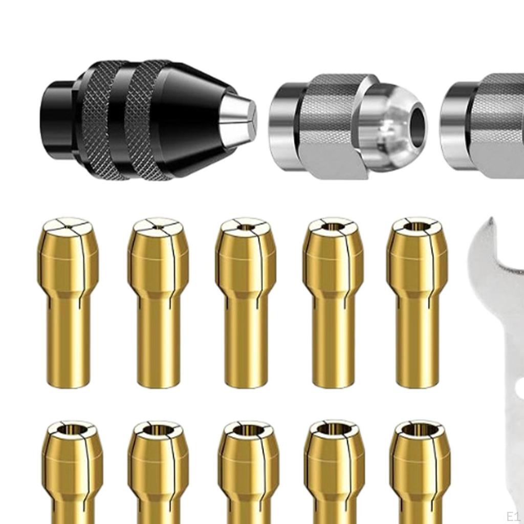 Drill Chuck Collet Set Accessory Copper 4486 Replacement Handle Rotary Tool for Easy To