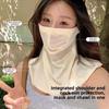 Thin Face Sun Protection Elastic Breathable Sunshade Mask Daily Neck Sunscreen Mask  Women