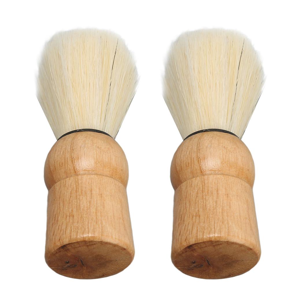 Wooden Handle Shave Brush Mini Professional Safety Synthetic Shaving Brush for Men Beauty Salon