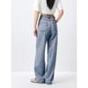 PEACEBIRD Women's High-Waist Wide-Leg Straight Jeans