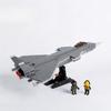 Военная серия, китайский истребитель-невидимка J-20, строительные блоки, игрушка в подарок для детей, без коробки