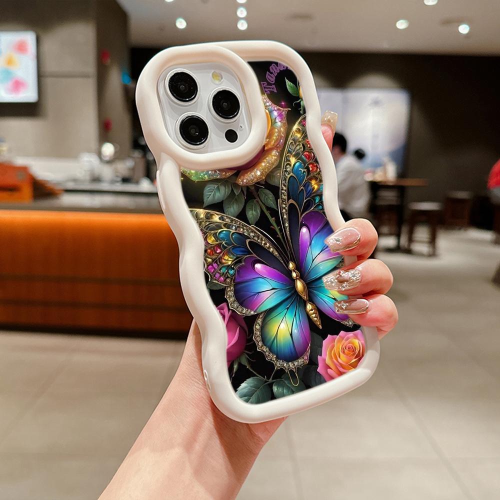 Мягкий чехол из ТПУ Macaron для телефона Xiaomi Poco X3 X5 X6 M6 Pro Redmi 10C 12C 13C Redmi Note 9 10 11 12 13 Pro 10s 11s 12s, чехол Ae63 с бабочкой и цветком