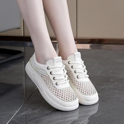 Новые женские кроссовки на плоской подошве — повседневная мода на шнуровке. Сотни не устающих ног, нескользящая амортизирующая поддержка свода стопы, удобная обувь.