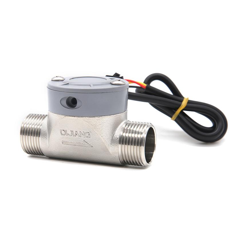 Stainless Steel Flow Sensor High Precision Water Flow Meter Liquid Flow Rate Switch Indicator DN15/DN20/DN25/DN32/DN50 Optional