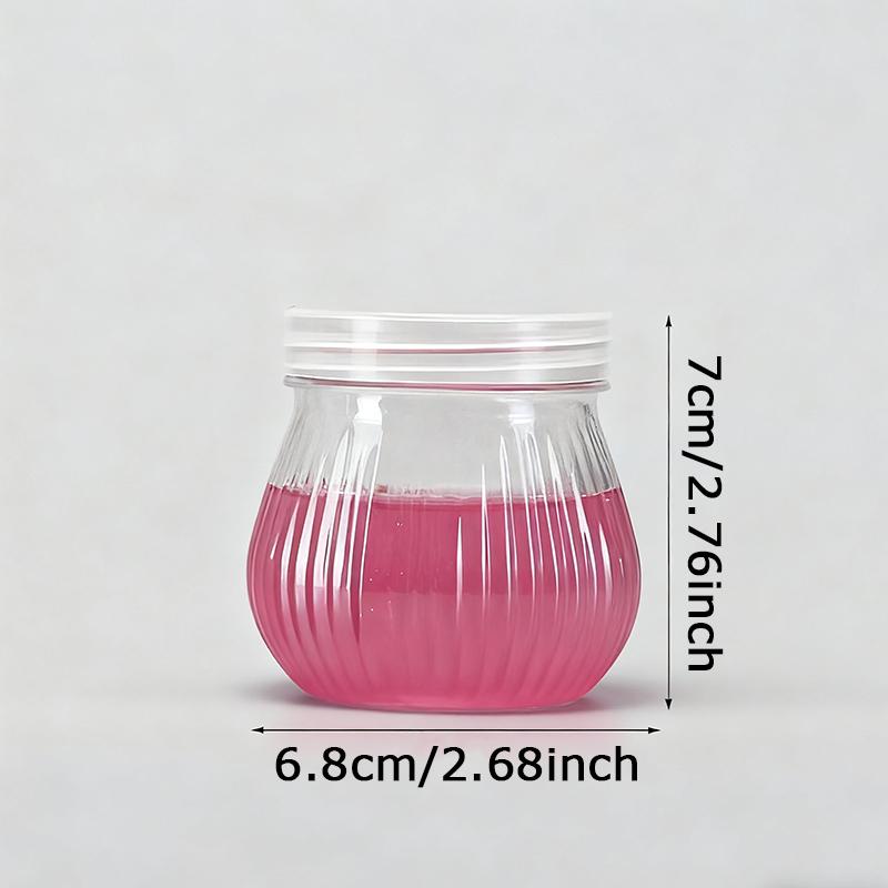 WTEMPO Сделай сам Пустые декоративные банки Прозрачные пластиковые банки с гладкими завинчивающимися крышками Банки для организации и хранения домашних мини-предметов