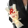 LED Lights Crochet Flowers Bouquet Knitted Artificial Daisy Bouquet  Valentine'S Day