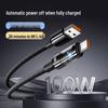 Прозрачный плетеный кабель для передачи данных 6A 120W Super Fast Charging для телефонов Huawei Type-C