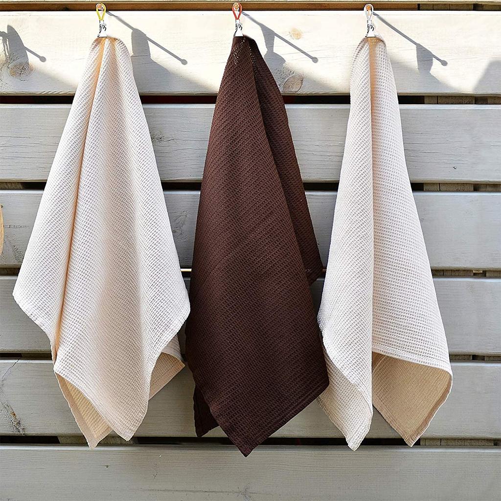 5 шт. зажимы для полотенец плетеная петля зажим для полотенец с металлическим зажимом многофункциональная вешалка для ткани для дома, ванной комнаты, кухни, хранения