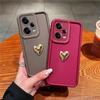 Роскошный 3D Чехол для телефона в форме сердца любви для Xiaomi Redmi Note 12 Pro 5G 11 10 12S 11S 10S 9S 8 7 Матовый силиконовый чехол-накладка Coque