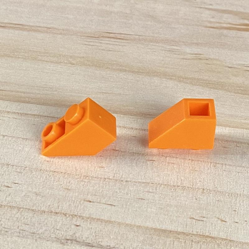 Совместимый строительный блок, строительный блок из мелких частиц, 3665, технологические детали для образования, аксессуары, 2X1, наклонный обратный кирпич