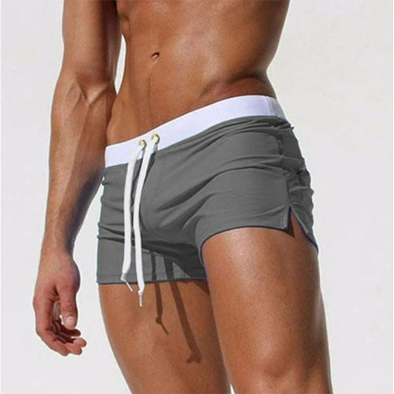 Europe and The United States Fashion Men's Beach Pants Breathable Shorts Quick Drying Pants Flat Corner Beach Pants Swimming Trunks