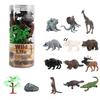 COZENTA 12 Реалистичных Фигурок Животных и Насекомых, Игровые Модели, Деревья и Камни (Животные Б)
