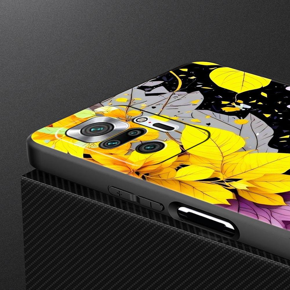 Abstract Plants Flower Phone Case Cover for Redmi 14C 10C Note 15 14 13 12 10 11 K40 Pro Plus 5G Soft TPU Shockproof Shell Funda