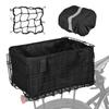 Folding Rear Bike Basket 60L with Removable Liner Bag Rain Cover Net Bag Quick Release Metal for Car