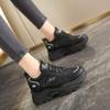 Little White Shoes Women's Winter 2025 Velvet Women's Shoes Platform Height Increase Women's Leisure Sports Dad Shoes Ins Tide