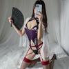 Красный кружевной складной веер для танцев в китайском и японском стиле, классический древний дизайн