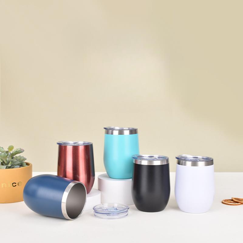Stainless Steel Eggshell Cup Double Vacuum Spray Thermos Cup Creative Home U-shaped Egg Cup