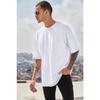 Unisex Oversize White Loose Cut Tshirt