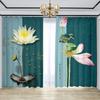 Китайский занавес, экран, новая китайская гостиная, атмосфера высокого класса, чернильный цветок лотоса, ретро, дзен, высокое затенение, новый модный узор