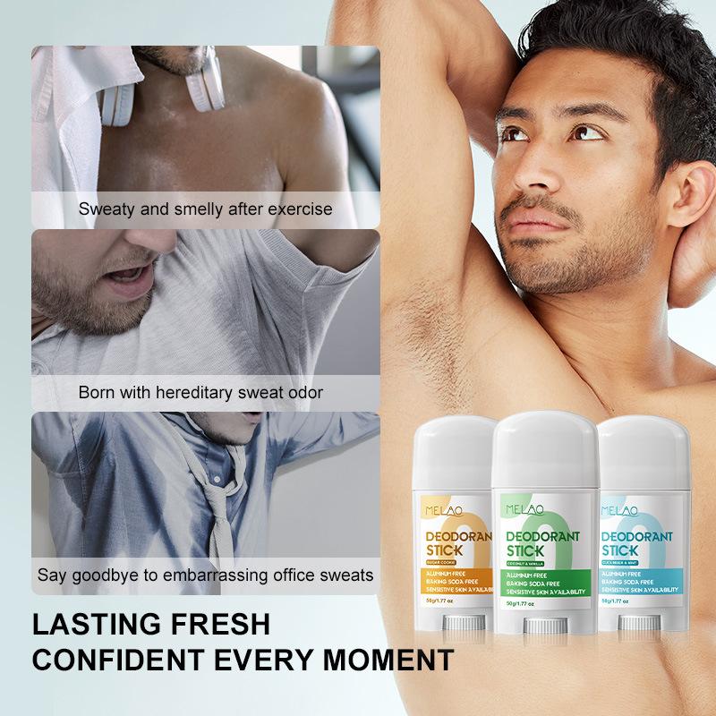 Твердый бальзам для дезодорации запаха подмышек Антиперспирант стик Без алюминия Нежный аромат