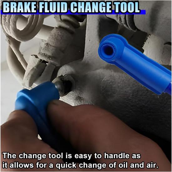 3.93 Ft Brake Fluid Bleeder Hose, Auto Brake Bleeding Change Hose | Car Oil Fluid Extractor Tool with Adapter, Universal Replacement Tube for Car