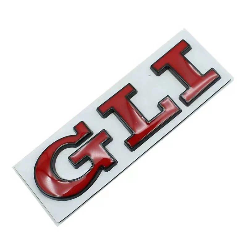 Suitable for GLI car logo POLO Golf 5 6 7th generation modified metal body side label rear tail label car sticker
