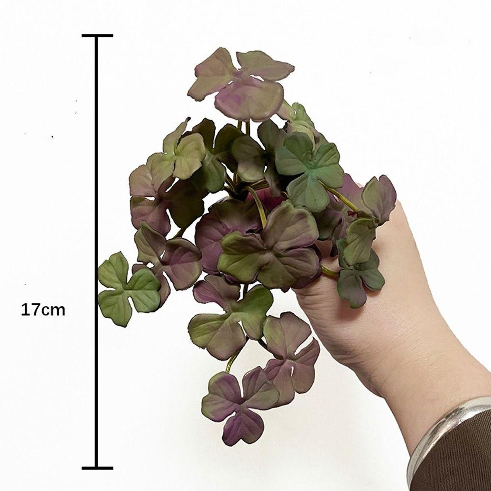 Handmade Artificial Copper Coin Grass Plants Soft Mini Bouquet Fake Ivy Leaf Leaves  Office