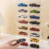 Прозрачный акриловый витринный шкаф с 8 отделениями, ящик для хранения моделей автомобилей и фигурок, прозрачный акриловый игрушечный автомобиль