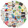 New 50 Creative Math Reward Series Graffiti Stickers Math Logo Doodle Cake