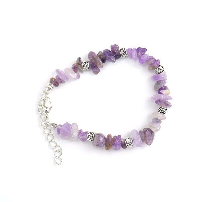 Нерегулярные полудрагоценные камни, браслет из натуральных кристаллов, браслет для йоги, медитации, чакры, подарок