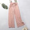 Order A Size Up Women's High-Waist Pleated Wide-Leg 9-Point Casual Trousers