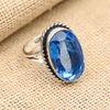 Tanzanite Gemstone Handmade 925 Sterling Silver Ring Jewelry For Thanksgiving