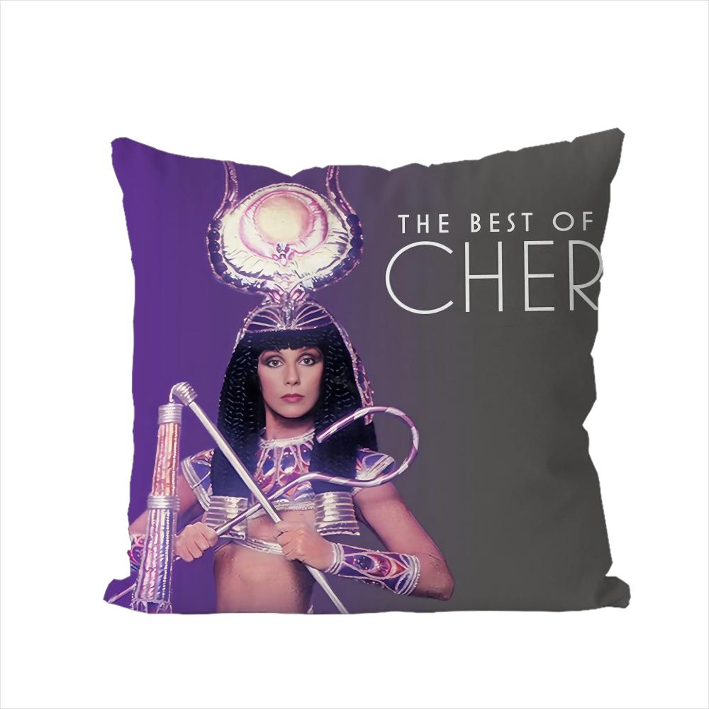 Actor CCher Pillow Case For Car Sofa Decorative Home Doublesided Print Plush Square Throw Pillow Cushion Cover