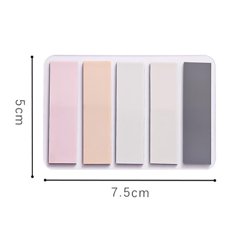 100 листов винтажных цветных липких блокнотов для заметок, индексных вкладок, закладок, канцелярских принадлежностей